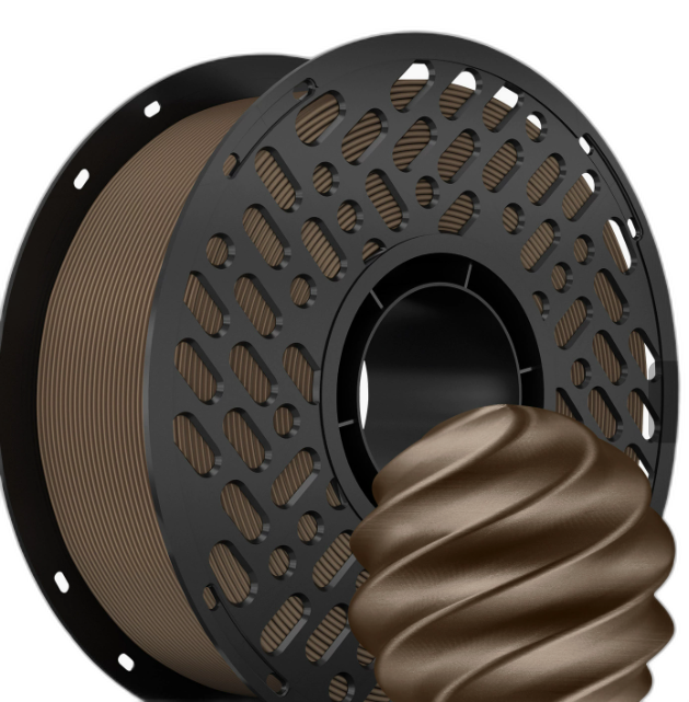 Caiduowu Pla 3DPrinting Filament 1.75mm 1kg Compatible with Tuozhu Chuangxiang,Multi-Color with Simulated Metal Texture BLACK WALNUT ATM2469